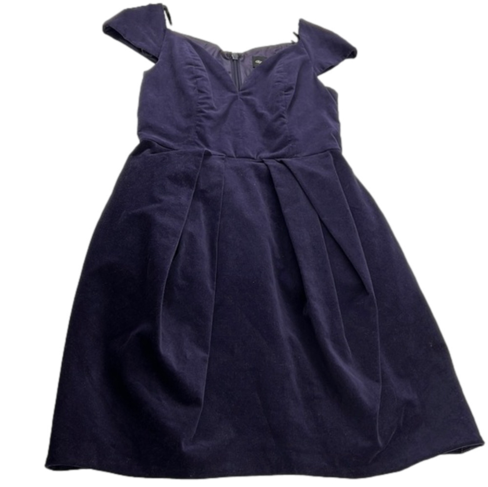 Asos Elegant Velvet Midi Dress with Cap Sleeve